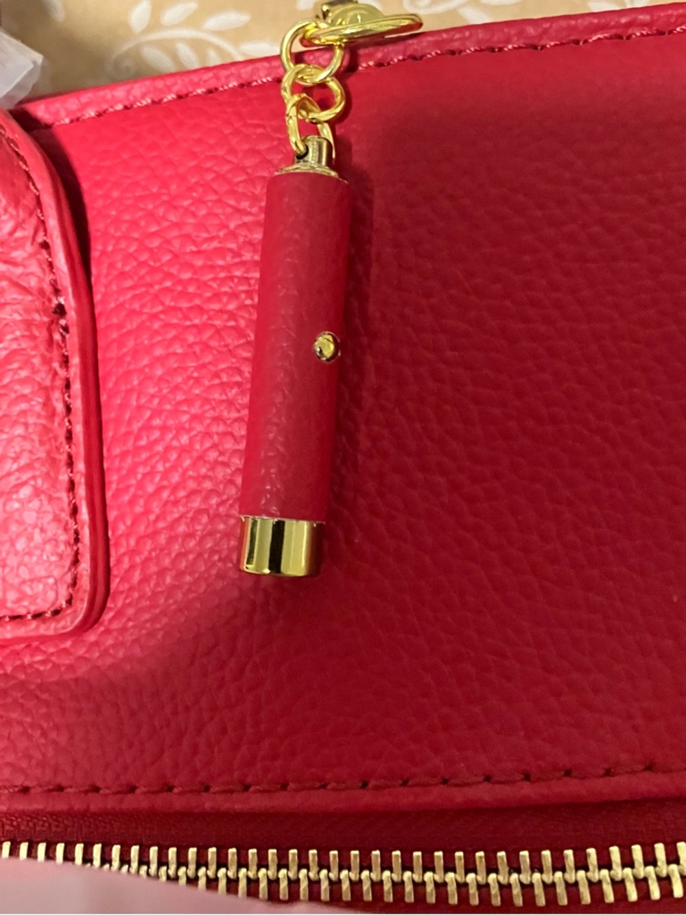 Joy & Iman Hollywood Glambag Marsala Red Leather - 2004 Deadstock NEW- NIP Set - Picture 12 of 16